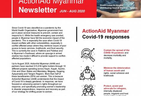 ActionAid Myanmar Newsletter Jun-Aug 2020